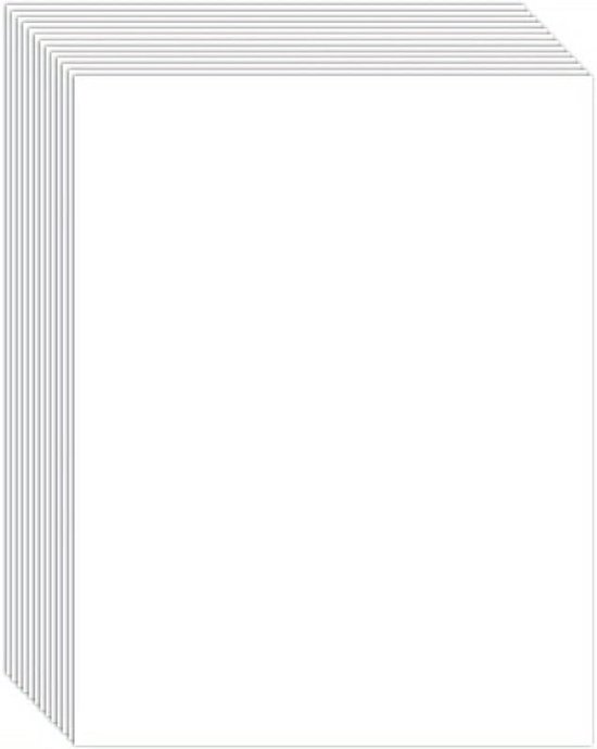 200 vellen dik papier - karton blanco - zware kaarten voorraad - 8,5x11 in - witte blanco indexkaarten - 300GSM zwaargewicht karton - voor uitnodigingen - wenskaarten maken - ansichtkaarten - foto's van Merkloos	