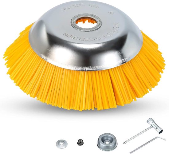 200 x 25,4 mm onkruidborstel ronde borstel, professionele borstel cutter Wild Herb Brush voor bosmaaier