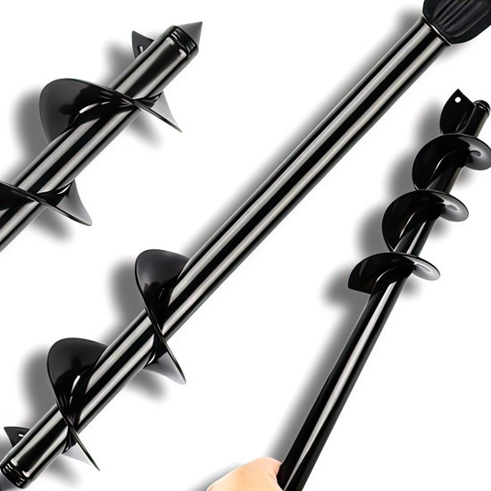 2015966 - Grondboor - 10cm Diameter - 60cm Lengte - Spiraalvormige Constructie van Merkloos	