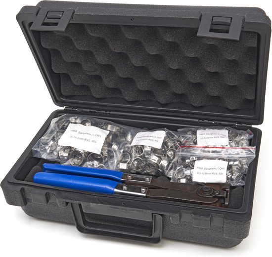 202 Delig Slangenklem Assortiment Inclusief Slangenklem Tang Voor 1-Oor Slangklemmen van Hoteche
