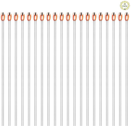20pcs 100K Ohm NTC 3950-1% thermistor glas weerstand temperatuur sensor - 3D printer - Reprap thermistor weerstanden - hoge gevoeligheid voor Creality Ender 3 Ender 5 Pro V2 van Merkloos	