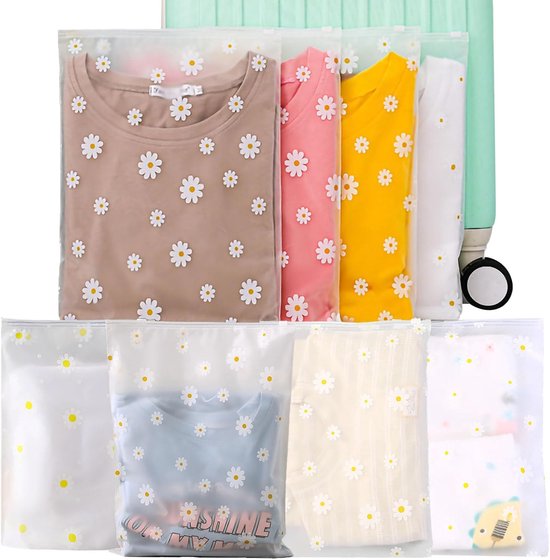 20pcs Herbruikbare Zipper Bags - Frosted Zip-Lock Seal - Kleding Tassen - Reisopslag Tassen - Ziekenhuis Tassen - Schoenen Tassen - Waterdichte Bagage Organisator voor Kleding Schoenen Cosmetica Reis van Merkloos	