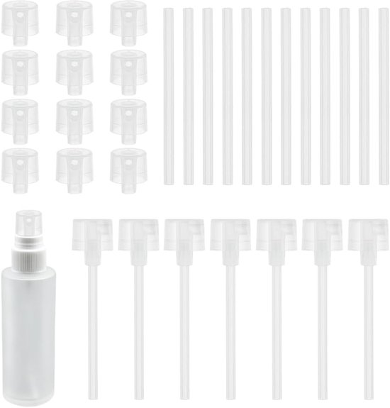 20pcs Perfume Refill Pump - Clear Plastic - SPRAY_BOTTLE - Reusable - Hoge Viscositeit Producten Compatibel van Merkloos	