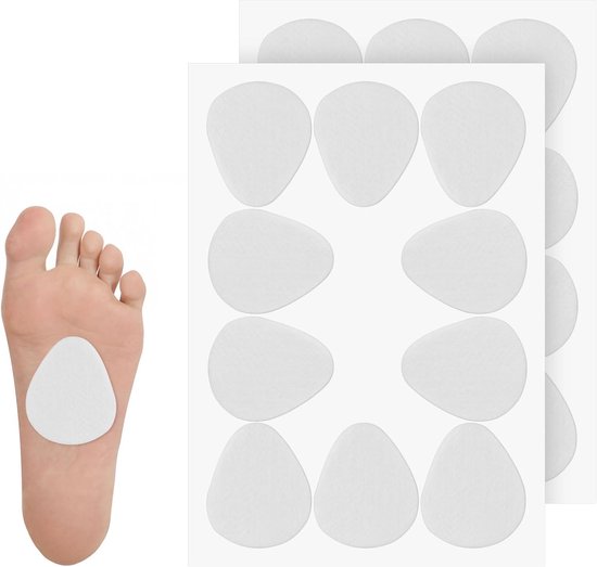 20st Middenvoetsbeentjes voor Vrouwen en Mannen, Vilt Voetkussentjes Kleefstof Bal Van Voetkussen Voorvoet- en Zoolondersteunings voor Voeten Metatarsalgie Mortons Neuroom Pijnverlichting van Merkloos	