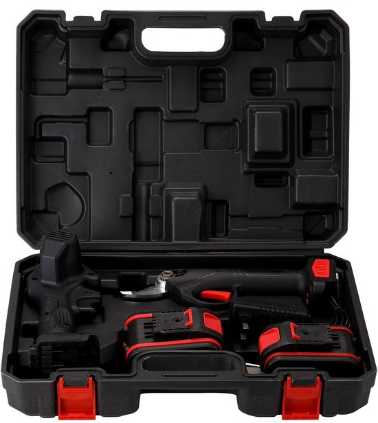 21V Accu Snoeischaar en Mini Kettingzaag – 4 inch Brushless – Draadloos voor Takken en Boom – 2 Accu’s