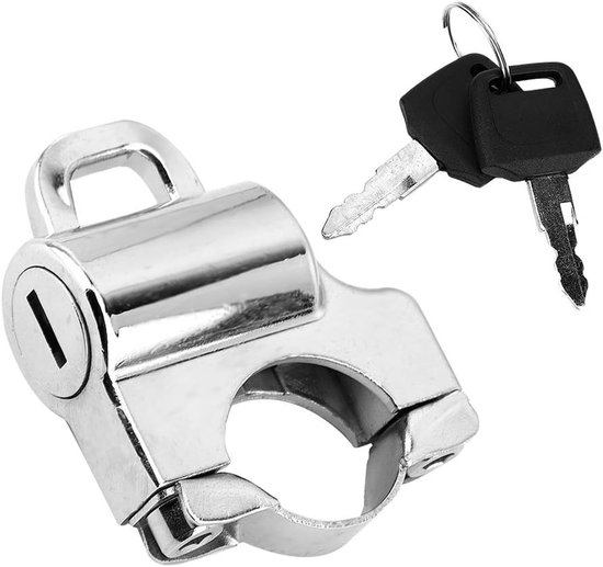 22 mm Motorslot voor motorfiets - helmslot - universeel veiligheidsslot - hangslot met 2 sleutels - overtrok