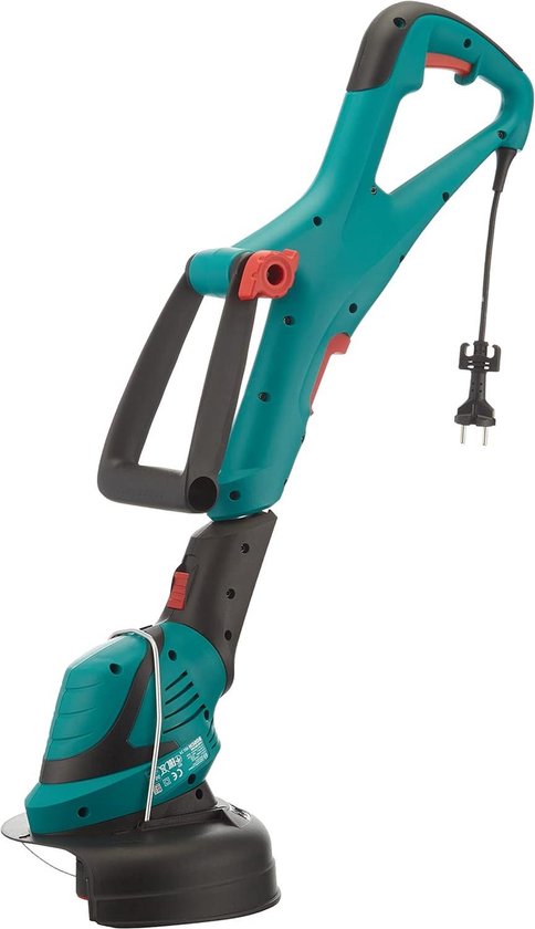 24 cm aluminium grastrimmer - zwart groen rood van Central Park