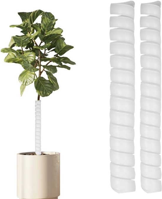 2/4 stuks boomstambeschermer - 2 maten PP kunststof spiraalvormige plantenbeschermers - schorsrot en schors voorkomen - jonge boompjes beschermen tegen herten katten knaagdieren konijnenmaaiers van Elho