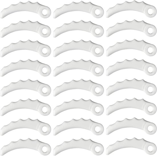 24 stuks reservemesjes- kunststof-reservemesjes voor kop 255 mm x 3,6 mm, kunststof messen voor MaKita 198426-9