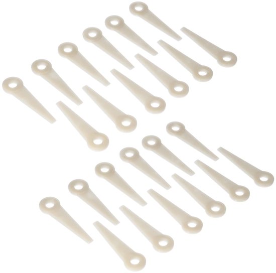 24PCs Grasmaaierbladen Snijbladen Tuin Grasmaaier Accessoires - PA66 Plastic - Vervanging voor PolyCut 6-3 20-3 10-3 41-3 .