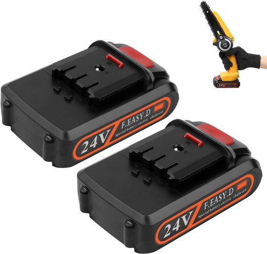 24V 2000mAh Back-upaccu voor Mini-kettingzaag - Accu en Accessoires voor Kettingzaag van Merkloos	