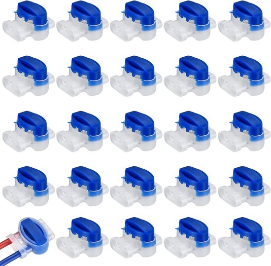 25 stuks Gel connector - kabelverbinder - draadverbinder voor robotmaaier perimeterdraad - begrenzingsdraad - model 314 - grasmaaier - waterdicht - knijpverbinders voor kabeluiteinden van Vladimir.