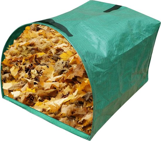 272L tuinzak, tuinafvalzak, bladzak groot, tuinafvalzakken, afvalzak tuin, groot, stevig en opvouwbaar - geschikt voor gras, bladeren, schrobs, en tuinafval. van Glorytec