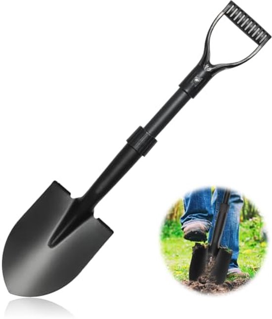 28 inch Schop - Heavy Duty Tuinschep voor Graven, Kamperen en Strand van Spear Head Spade