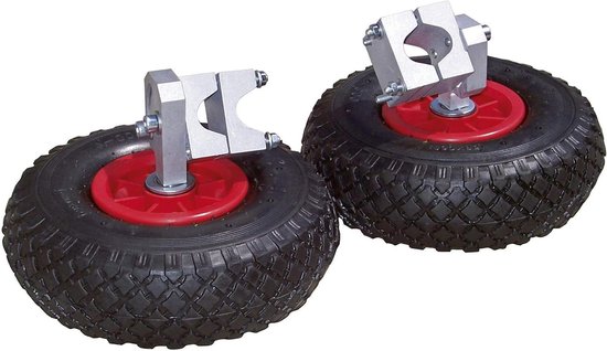 29396 Steunwielen voor Kruiwagen - Set van 2 met Extra Stevigheid Kruiwagen van Easymount.