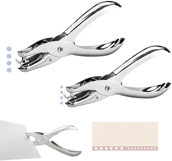 2pcs enkele gaatjespons - ronde gaatjesdiameter 3mm en 6mm - gaatjesplaten voor papier - gaatjespons voor teststickers - gaatjespons voor foto's - kaarten - wenskaarten van QIMEI-SHOP