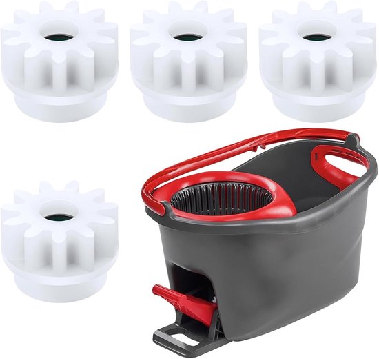 2pcs Spinning Mop Vervangingen - Gears - Eenrichtingslagers - Mop Pedal Vervangingen - Compatibel met Broom Bucket 90% Rotatable op de Markt van Merkloos	