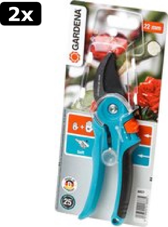 2x GARDENA - Classic B/S-M Bypass Snoeischaar - √ò 22mm - 25 Jaar Garantie van GARDENA
