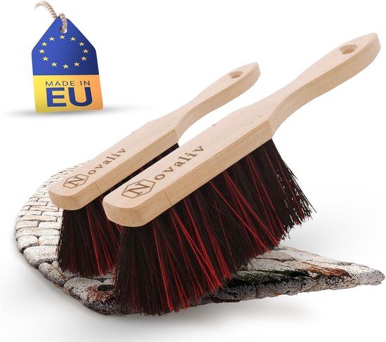 2x Handbezem Buiten Arenga & ELASTON Handbezem Autoveegmop Industriële handbezem Autosneeuwbezem Houten handborstel Handbezem Grof Handbezem Campingbezem Luifel Tapijt Caravanbezem Klein