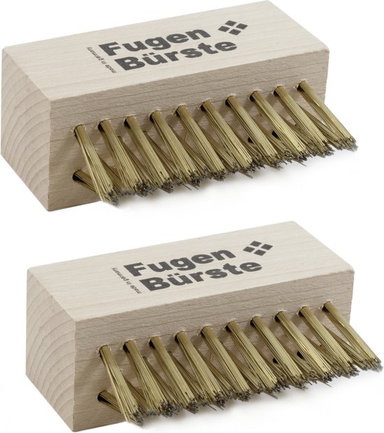 2x Onkruidborstels voor voegen - Tuiniergereedschap - Borstels tegen onkruid/onkruid wieden - Onkruidbestrijding van V-Part