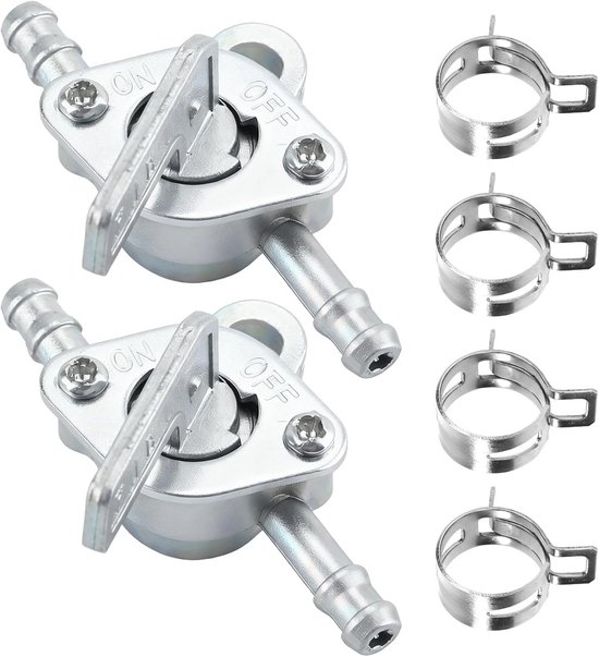 2x Universele Benzinekraan 6mm Voor Motorfietsen en Scooters