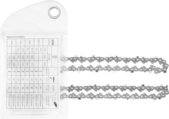 2x Universele Zaagketting 1/4 Inch – 39 Drijftandels voor 6-Inch Kettingzaag