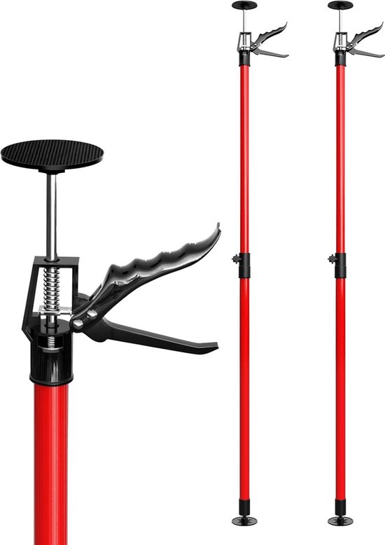 2x Verstelbare Telescoopsteunen 115-290 cm voor Montage en Beveiliging van Merkloos	