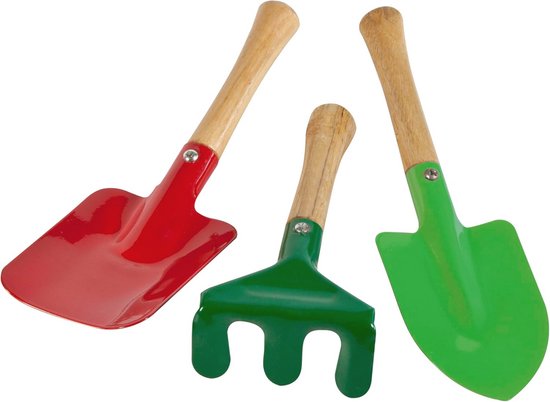 3-delig tuingereedschapset voor kinderen - leer tuinieren