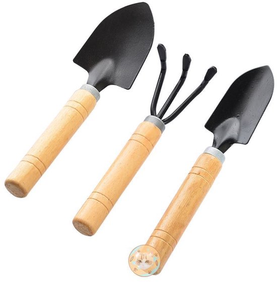 3-delige tuingereedschapset, robuuste handgereedschappen voor de tuin, tuingereedschap van roestvrij staal, ideaal tuincadeau voor vrouwen en mannen van Esschert Design