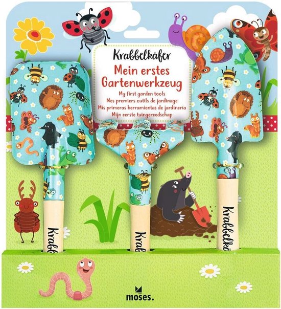 3-delige Tuinset voor Kinderen – Tuinschep, Handspade en Onkruidhark – Kleurrijk Tuingereedschap voor Kleine Tuiniers van Merkloos	