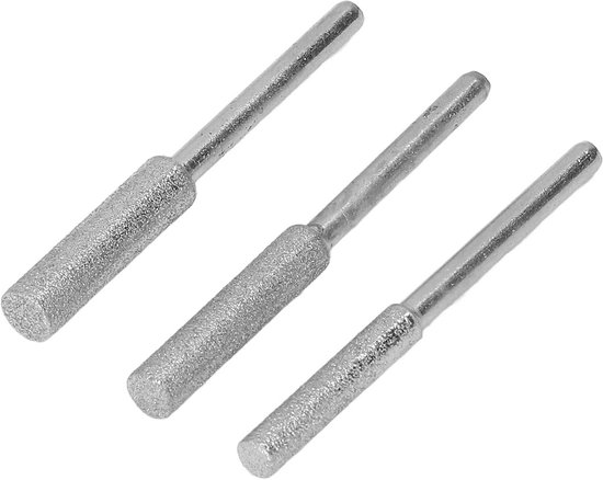 3-Delige Universele Kettingzaag Slijpbit Set (4.0, 4.8, 5.5mm) - Slijpsteen voor Elektrisch Gereedschap van Merkloos	