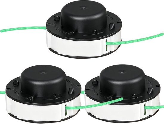 3-delige vervangingsset voor trimmerkoppen, geschikt voor draadspoelen en grasmaaiers, ideaal voor het onderhouden van je tuin en het bestrijden van onkruid