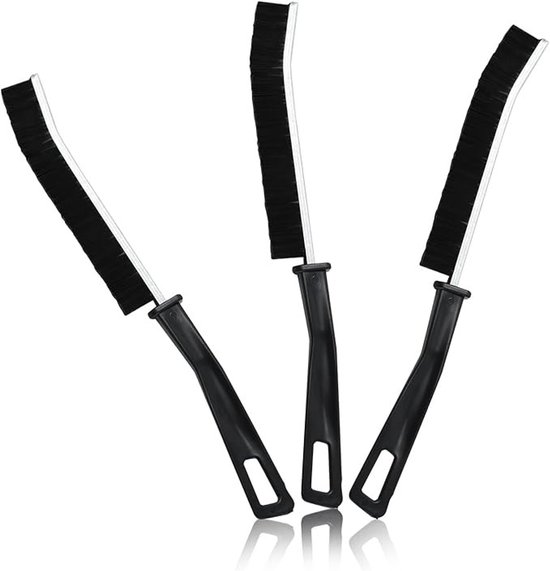 3-delige voegenborstel set met ergonomische handgreep voor tegels en moeilijke hoeken van Merkloos	