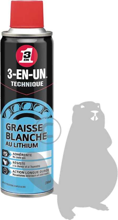3-EN-UN Wit vet met Lithium van WD-40