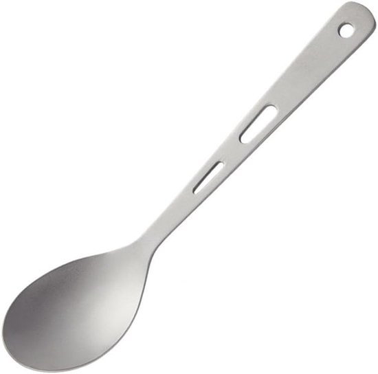 3-in-1 Camping Spork - Titanium Lepel en Flesopener Combo voor Outdoor Wandelen - Backpacken - Picknick van Navaris