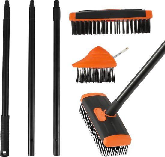 3-in-1 Onkruidverwijderaar - Verstelbare Borstel voor Terras en Tuin van Kinzo