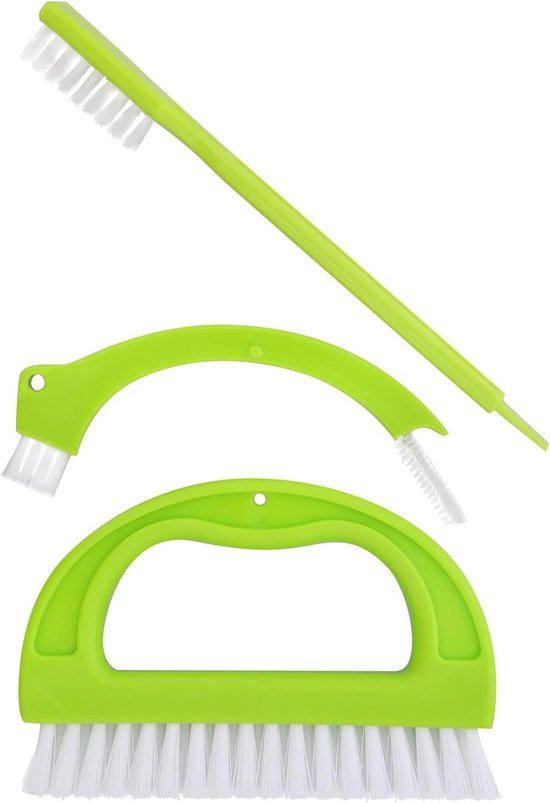 3-in-1 Voegenborstel voor Grondige Reiniging van Tegels, Badkamer en Keuken, Ideaal voor Vloer- en Naadreiniging van Merkloos	