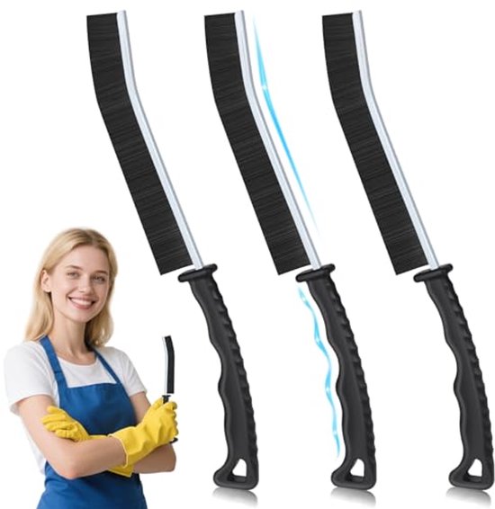 3 Pack Spleetreinigingsborstels voor Tegelgroeven - Dunne Voegborstels voor Smalle Ruimtes van Nifogo