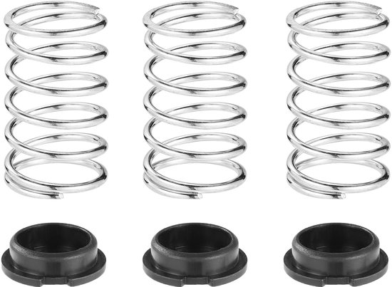 3 sets trimmerkopveerkap en vervangende veer, reparatieset voor grasmaaiers compatibel met Echo Speed Feed 400/450/375 en Shindaiwa Lawn Care vervangende onderdelen V450001880/V494000840 van Merkloos	