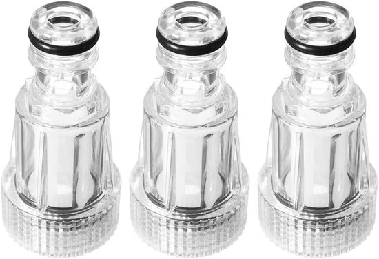3 Stks Plastic Machine Waterfilter Waterfilter voor hogedrukreiniger 3/4 "aansluiting Geschikt voor tuinconnectoren