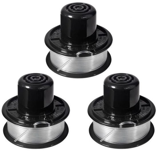 3 stuks grastrimmer spoel - Maaidraad - draadspoelen - geschikt voor BLACK+DECKER vervangende spoel en lijn voor GL250/GL310/GL360 - modellen 11M x 1,6MM van Merkloos	