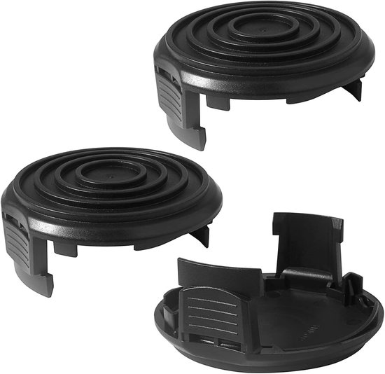 3 stuks - Kabeldoppen - Accessoires voor grasmaaiers - Voor WORX grasmaaiers - Zwart - Worx grasmaaieraccessoires WA0014/WA0037 Vervangende kabeldoppen - Kabeldoppen voor grasmaaiers