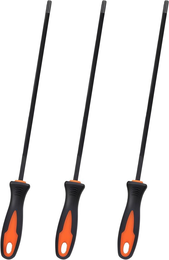 3 Stuks Kettingzaag Vijlen 13/64"- 3/8" Ketting - Geschikt voor Stihl MS311 MS391 MS362 MS441 MS461 MS661 & Husqvarna van Merkloos	