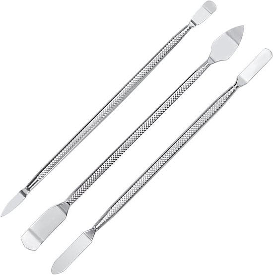 3 Stuks Metalen Spudger Set met Dubbele Uiteinden - Spudger Demontage Gereedschap voor Mobiele Telefoon - Tablet Laptop Mp3-Horloge van Merkloos	