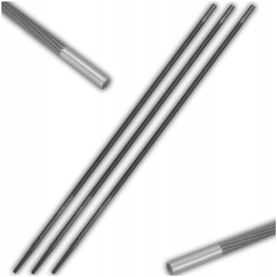 3 Stuks Ronde Vijlset - Kettingzaag Bestand - 4,5mm