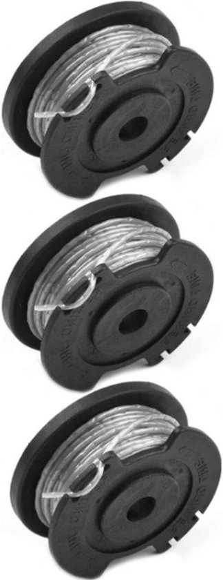 3 stuks Spool & Lijn Vervanging geschikt voor Bosch Easy Gras Cut 18 V 23 26 18 Strimmer Bijlagen Onderdeelnummer F016800569 van Merkloos	
