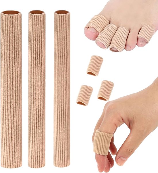 3 stuks teenbescherming - siliconen teenbescherming - snijbare siliconen kussens voor maïs, blaren, eeltjes, tenen en vingers - 3 verschillende opties van Merkloos	