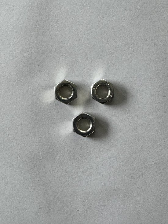 3 Stuks Zeskantmoer passend op Stihl M8X1 Links ( Hexagon Moer ) OEM 92112601150 Merk BPC Parts van Merkloos	