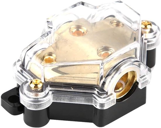 3 Way Power Distribution Block, Car Radio Stereo Power Distribution Block Splitter 1 In 3 Out van Acxico