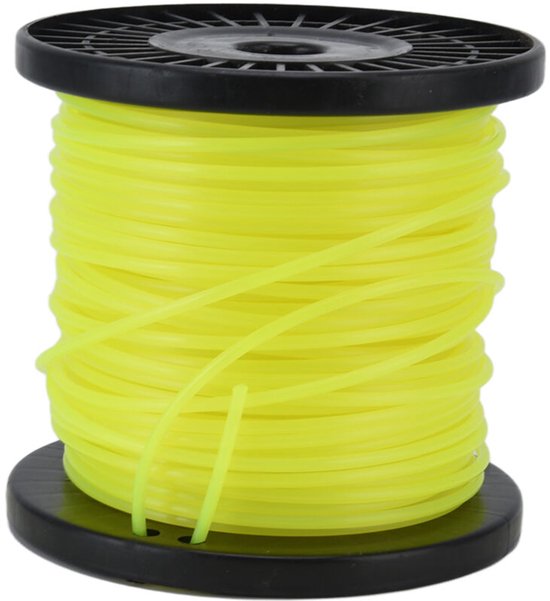3,0 mm ronde gele maaidraad, professionele maaidraad, geschikt geschikt voor de meeste grasmaaiers, geschikt geschikt voor zwaar maaiwerk, 50 geschikt geschikt voorer/164,0 voet.